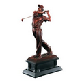 Golf, Male, Bronze Metalic Finish - 12"